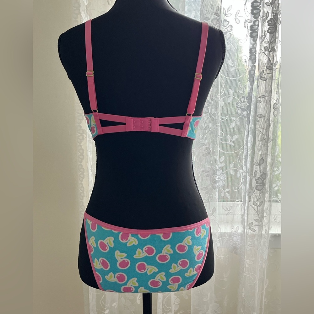 All cotton fruit of the Loom Pink and Blue cotton 3 piece set sleepwear or sexy - Picture 5 of 9